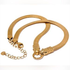 Gold Snake Chain Necklace